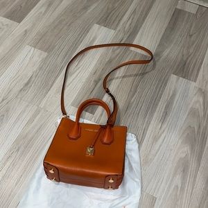 Michael kors orange satchel handbag‎
